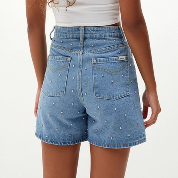 Milk It Recycled Spur Denim Shorts - Picture 4 of 4